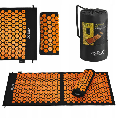 Купить Мат для иглоукалывания  4FIZJO Classic Mat XL Аппликатор Кузнецова Black/Orange в Киеве - фото №1